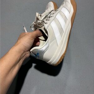 Adidas White and Blue Sneakers